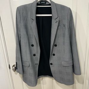 Oversized Plaid Blazer